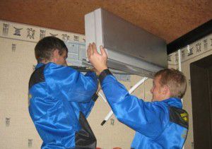 Installatie van airconditioner