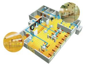 Ejemplo de un esquema de ventilación.