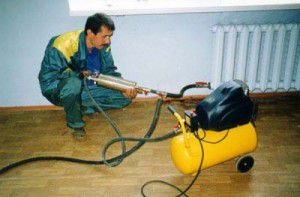 Using a pump to clean the heating system