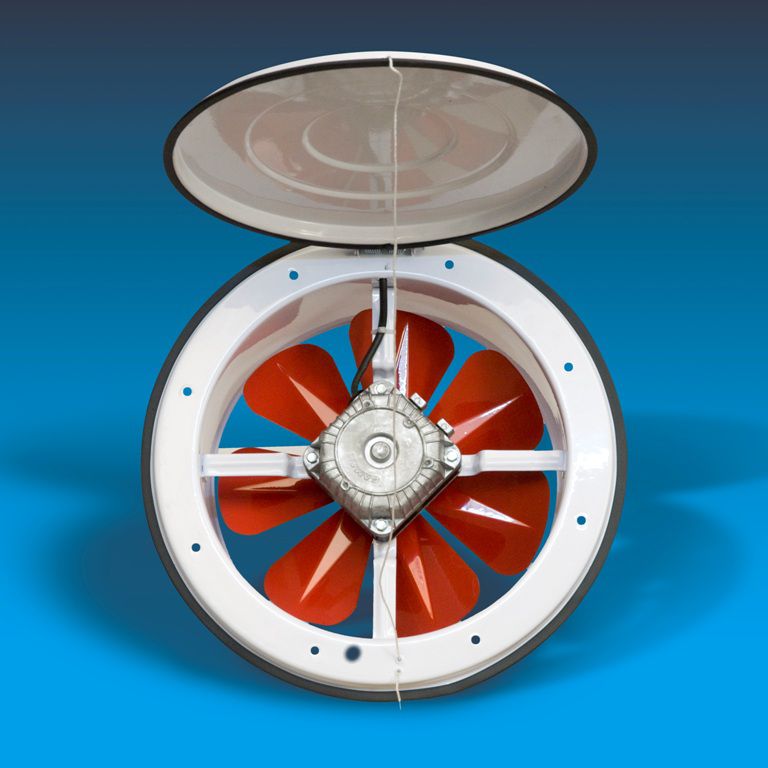 ventilador axial con tapa