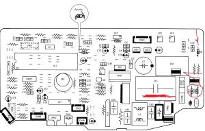 control board ng aircon ng naka-print na circuit