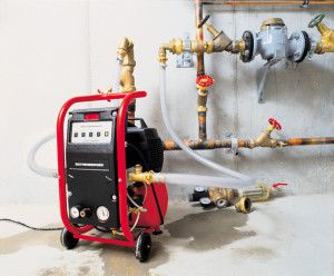 Heating system filling pump