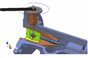 Adjusting mixing unit