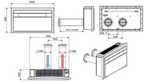 diagram voor aan de muur gemonteerde monoblock-airconditioner