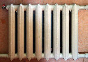 Radiator discoloration due to long-term use