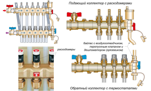 Comb with flow meters