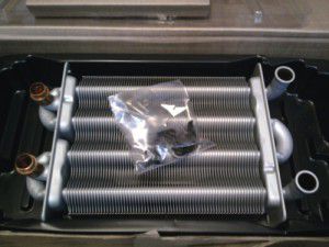 Heating boiler heat exchanger