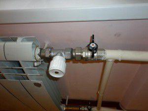 Heating radiator piping