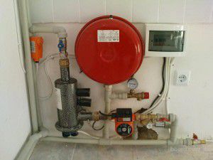 Correctly installed electrode boiler