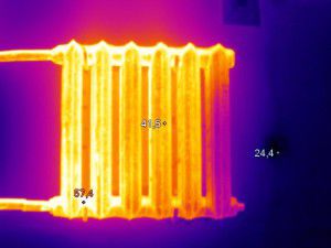 Distribució irregular de la calor al radiador