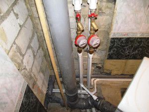 Installation of heating risers