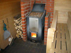 Sauna hout verwarming