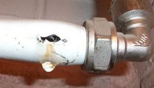 Heating pipe burst