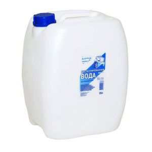 Distilled water for heating