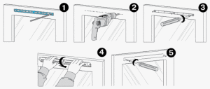 installatieprocedure voor raamkleppen: