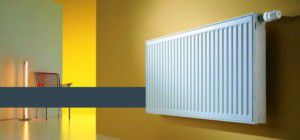 Steel radiator in the heating system