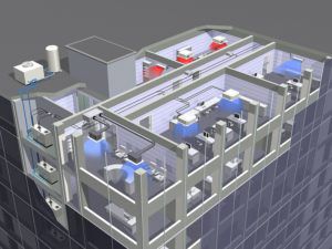 Schema van een airconditioningsysteem met meerdere zones