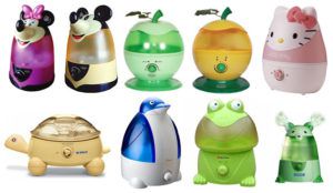 Modelos de humidificadores para habitaciones infantiles.