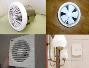 Huishoudelijke afzuigventilatoren